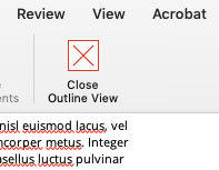 microsoft word for mac auto outline